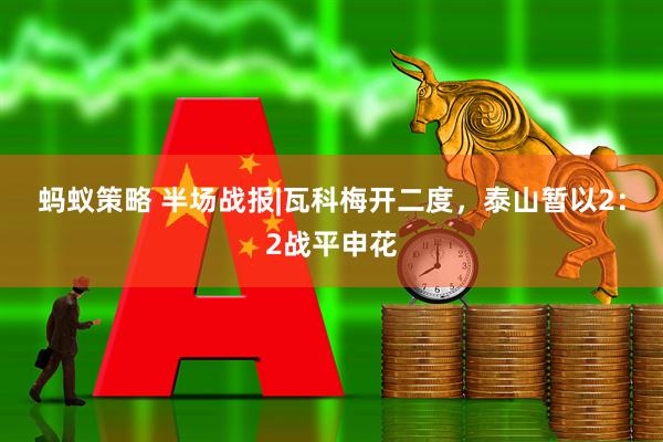 蚂蚁策略 半场战报|瓦科梅开二度，泰山暂以2：2战平申花