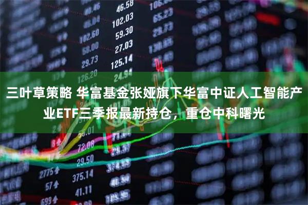 三叶草策略 华富基金张娅旗下华富中证人工智能产业ETF三季报最新持仓，重仓中科曙光