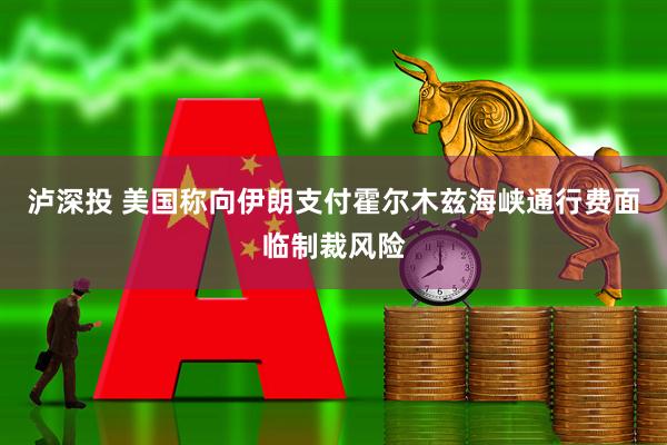泸深投 美国称向伊朗支付霍尔木兹海峡通行费面临制裁风险